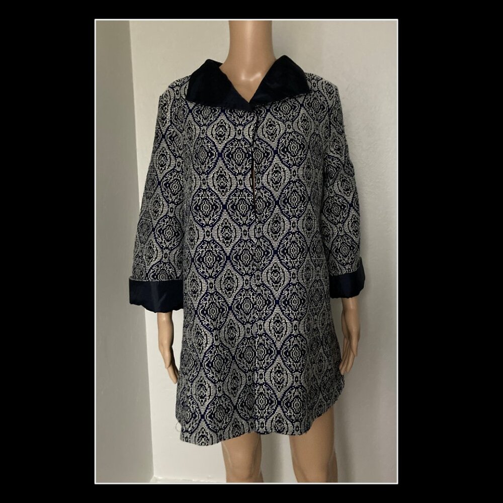 Paula Dean Navy & White Jacket Large L